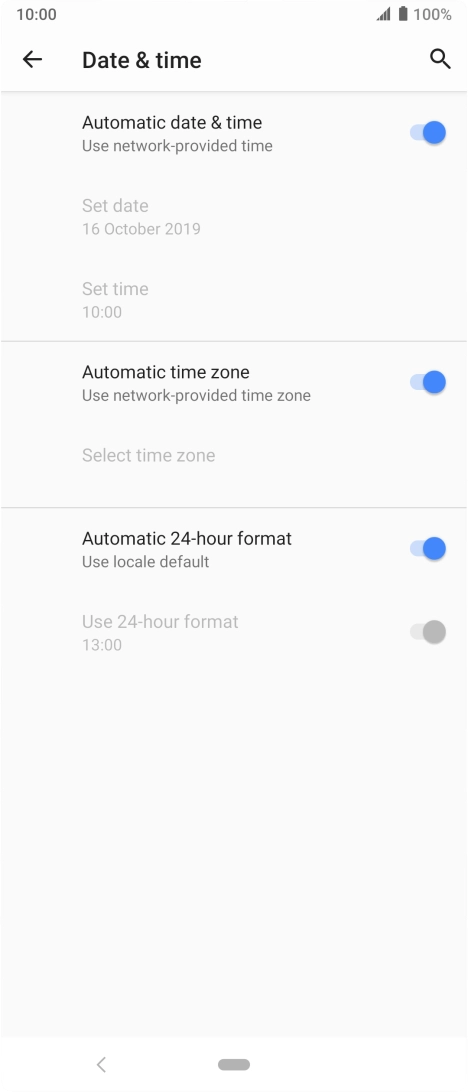 Press the Home key to return to the home screen.