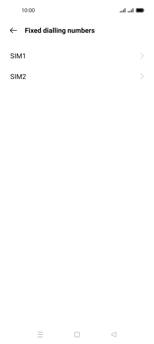 Press the required SIM.