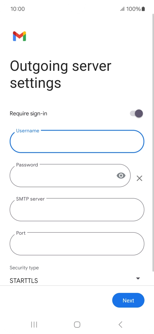 Press the field below 