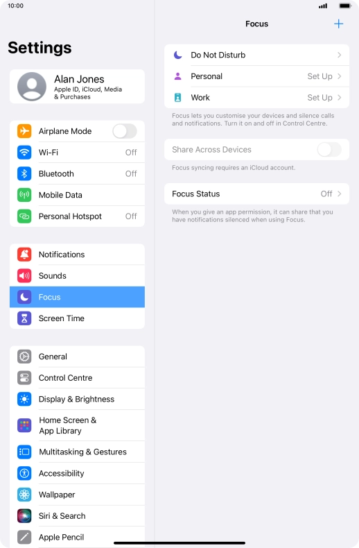 Press Do Not Disturb.