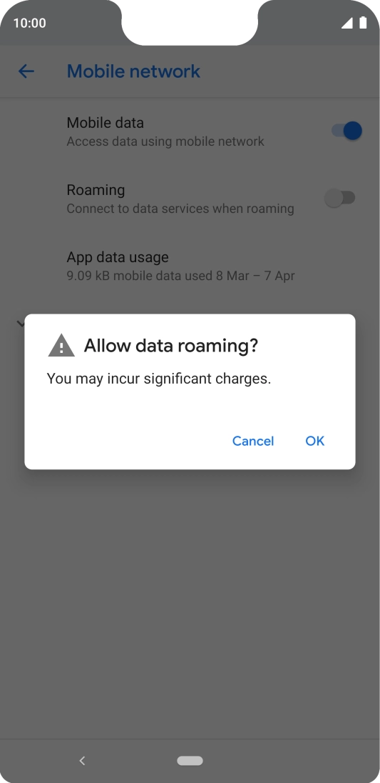 If you turn on the function, press OK.