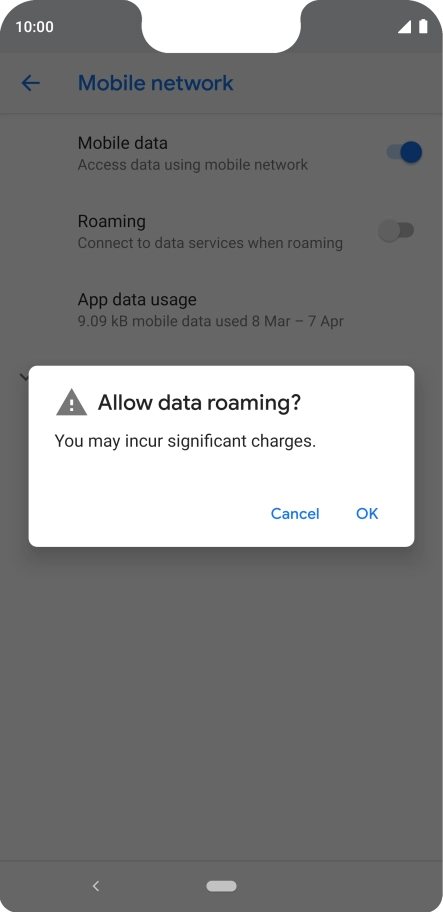 If you turn on the function, press OK.