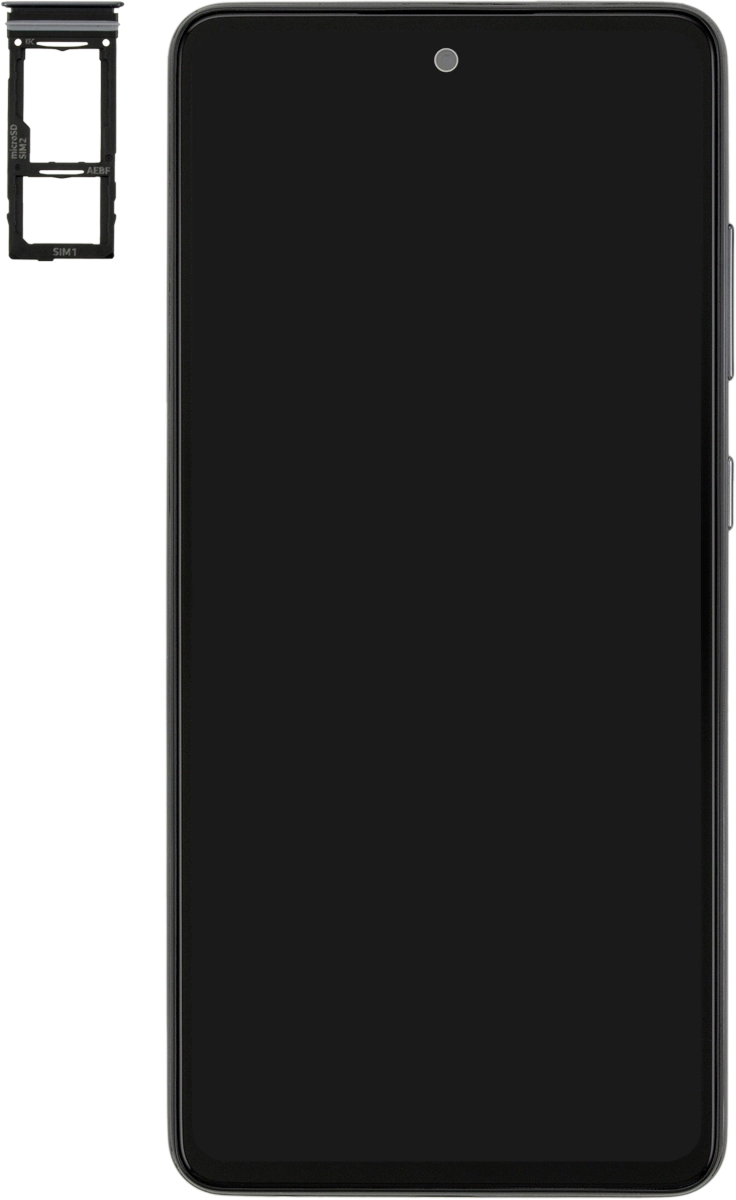 Turn your SIM so the angled corner of the SIM matches the angled corner of the SIM holder and place your SIM in the SIM holder.
