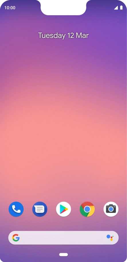 Slide your finger slowly upwards starting from the bottom of the screen until the list of running applications is displayed.