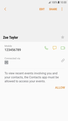 Press the Home key to return to the home screen.