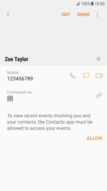 Press the Home key to return to the home screen.