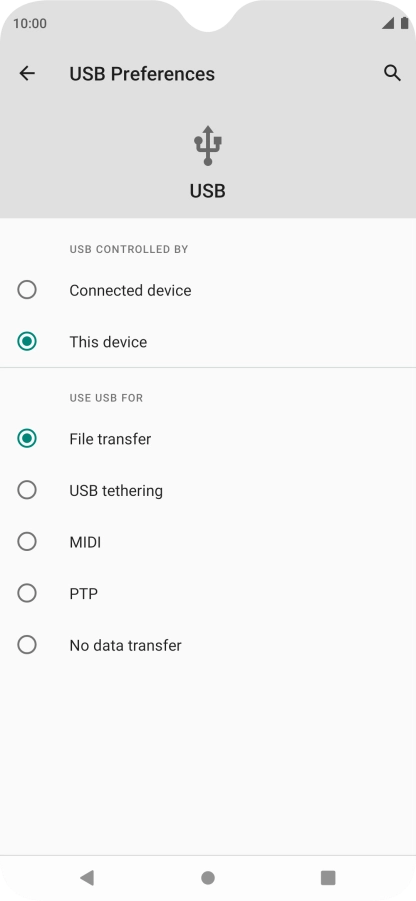 Press File transfer.