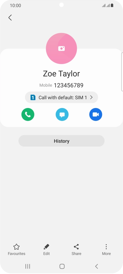 Press the Home key to return to the home screen.