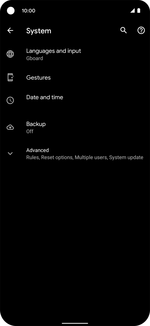 Press Date and time.