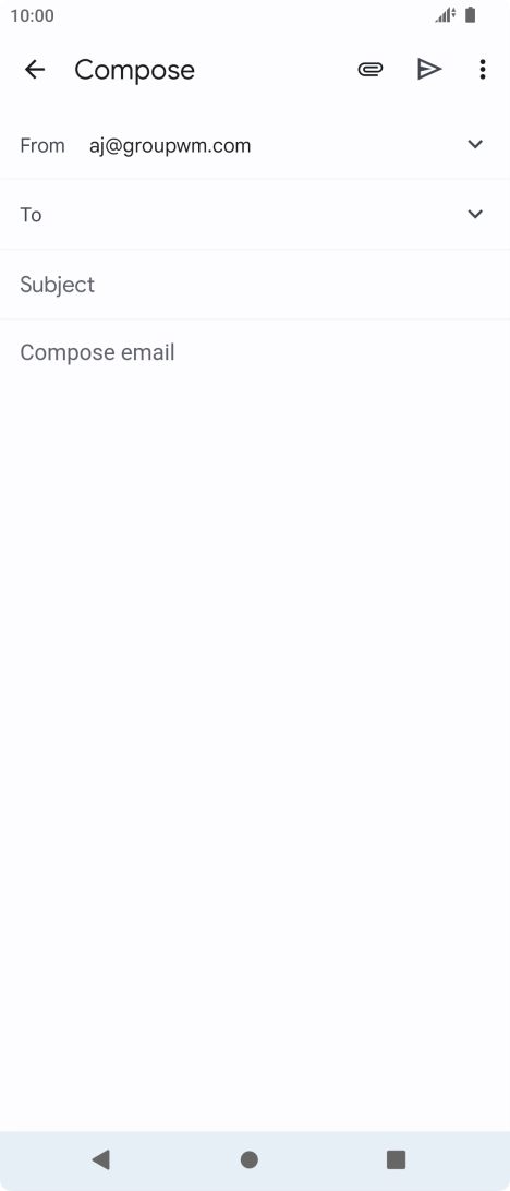 Press To and key in the first letters of the recipient's name.