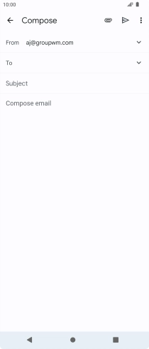 Press To and key in the first letters of the recipient's name.