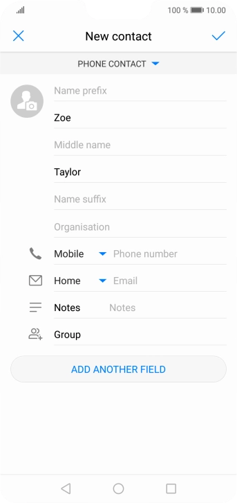 Press Phone number and key in the required phone number.