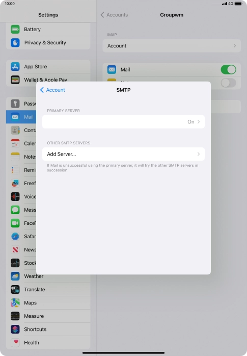 Press the field below 