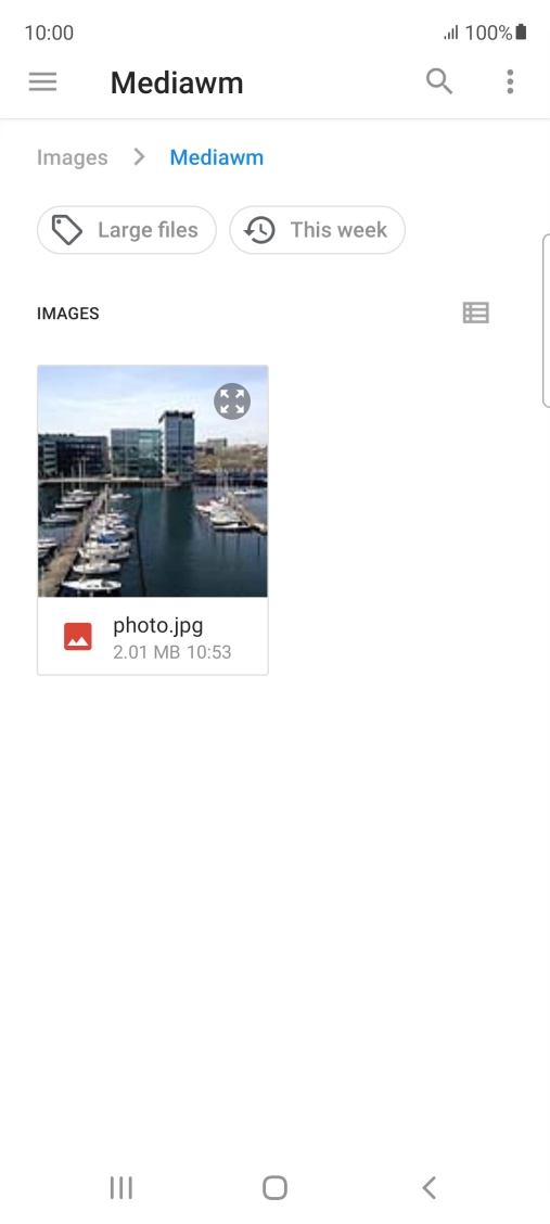 Press the required file.