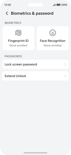 Press Fingerprint ID.