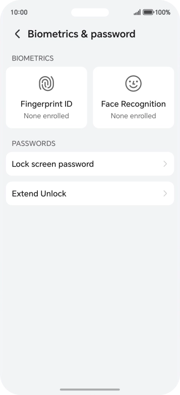 Press Fingerprint ID.