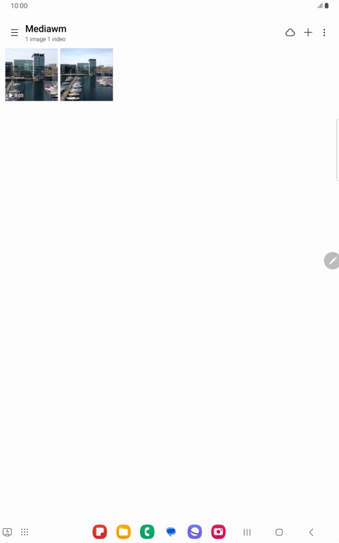 Press and hold any picture or video clip.