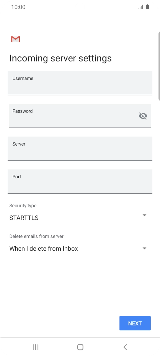 Press the field below 
