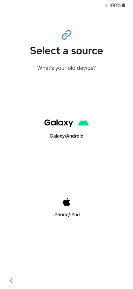 Press the required setting and follow the instructions on the screen to transfer the content from another phone.