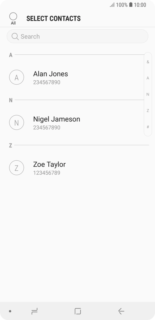 Press the field above 