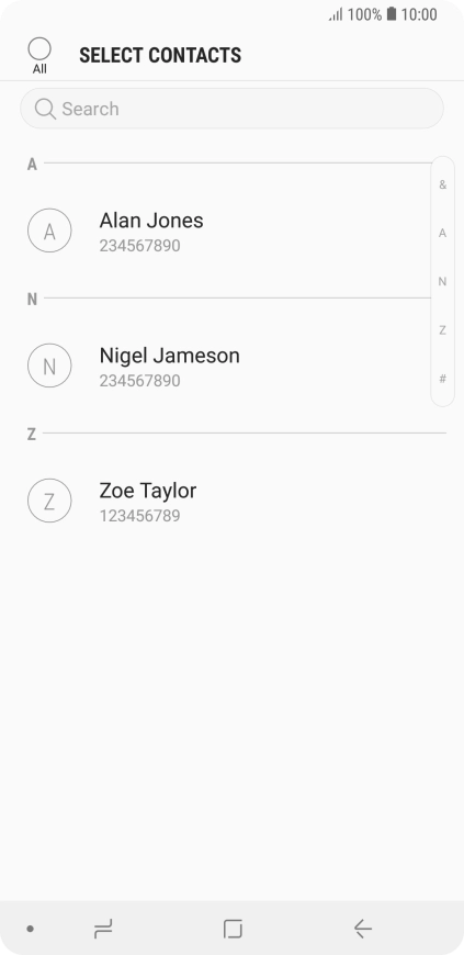 Press the field above 