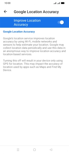 If you press the indicator next to 