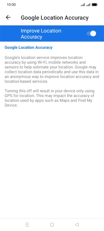 If you press the indicator next to 