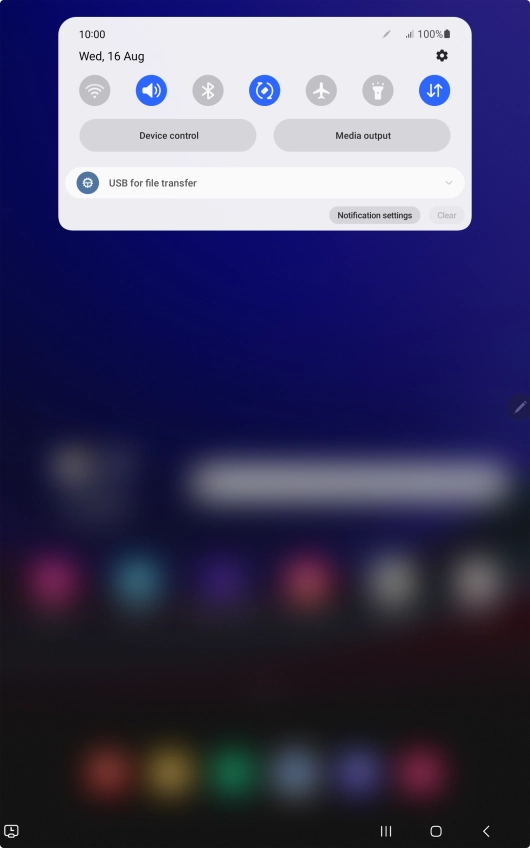Press the drop down list.
