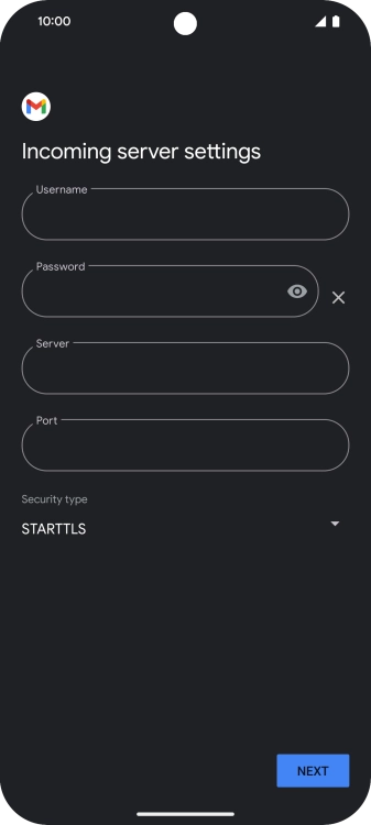 Press the field below 