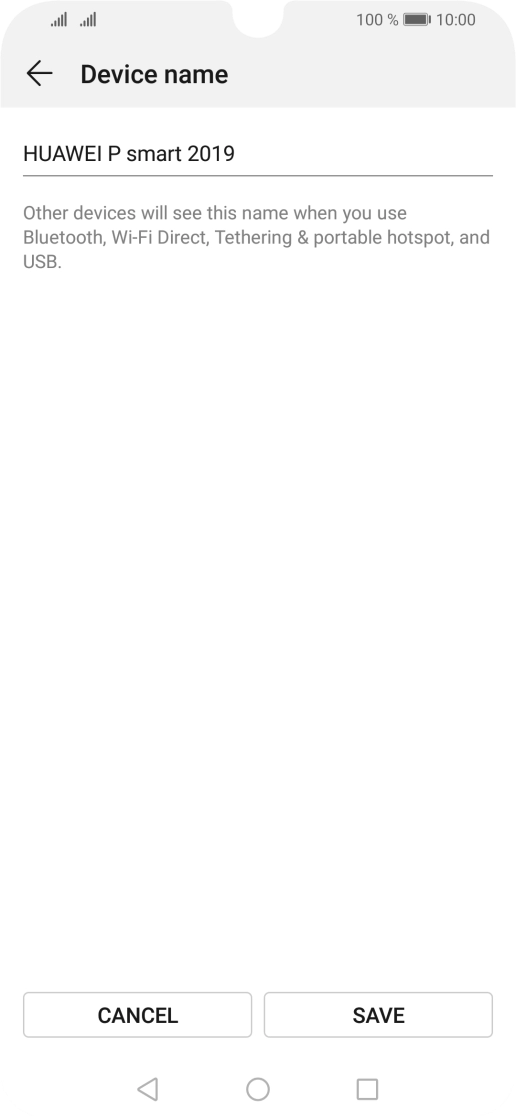 Key in the required Wi-Fi hotspot name and press SAVE.