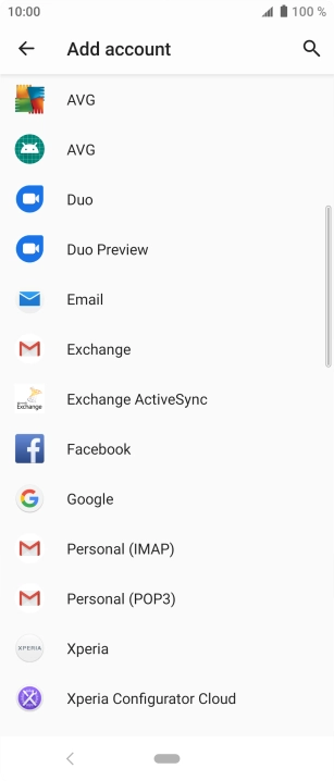 Press Google.