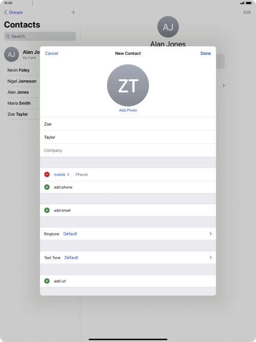 Press Phone and key in the required phone number.