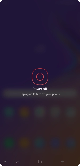 Press Power off.