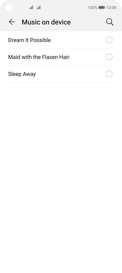 Press the required ring tones to hear them.