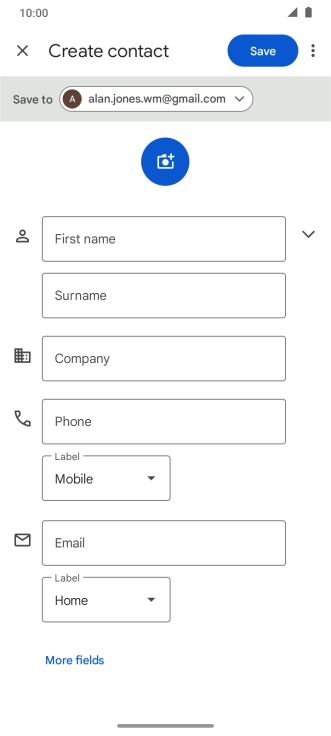 Press the drop down list next to 