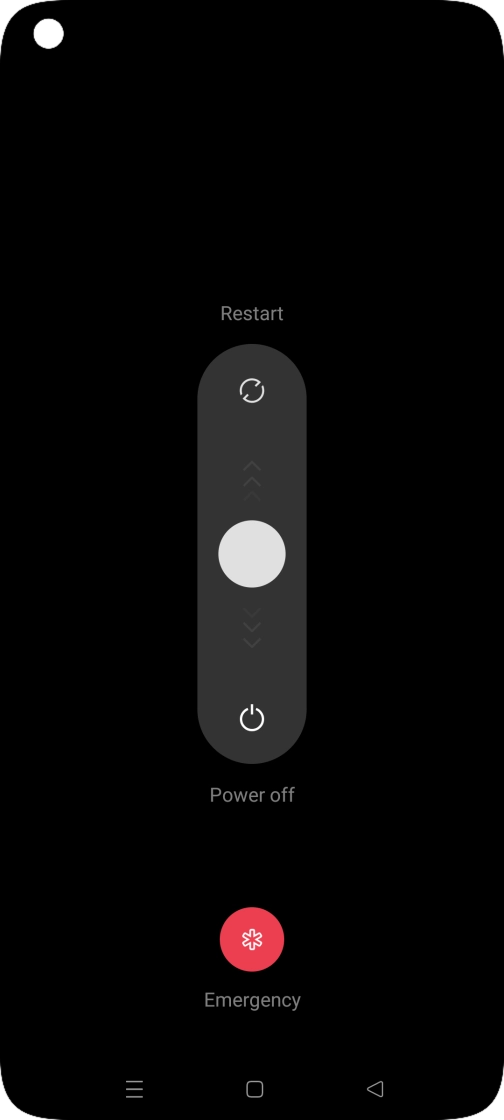 Press and drag the circle downwards.