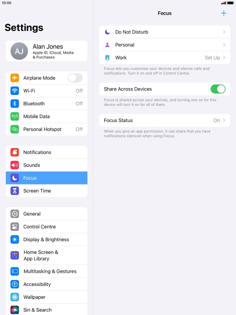Press Do Not Disturb.