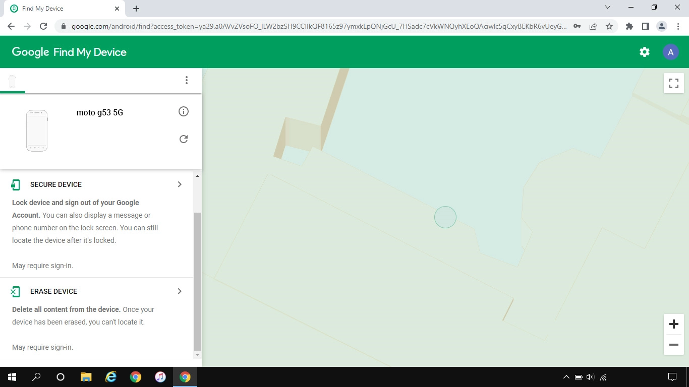 Click ERASE DEVICE and follow the instructions on the screen to delete all phone content. Please note that you will no longer be able to use Find My Device when you've deleted all phone content.