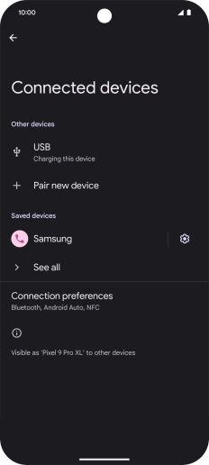 Slide your finger upwards starting from the bottom of the screen to return to the home screen.