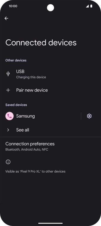 Slide your finger upwards starting from the bottom of the screen to return to the home screen.