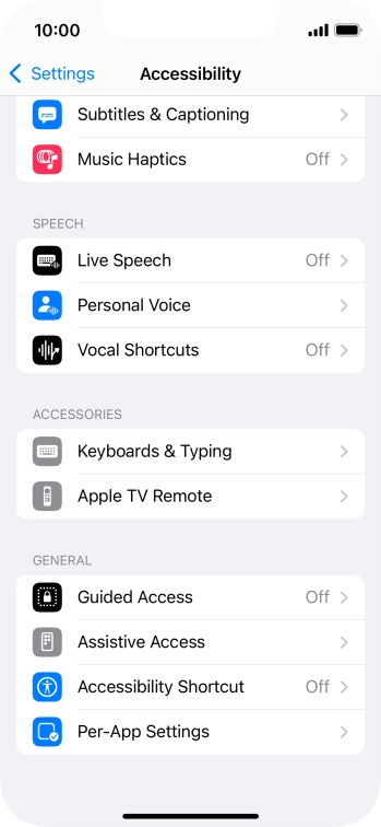 Press the required category below 