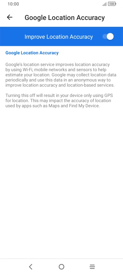 If you press the indicator next to 