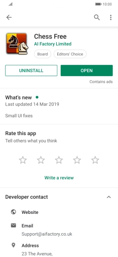 Press UNINSTALL.
