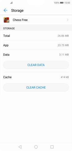Press CLEAR CACHE.