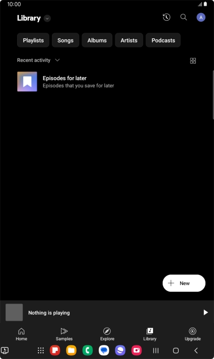 Press the drop down list.