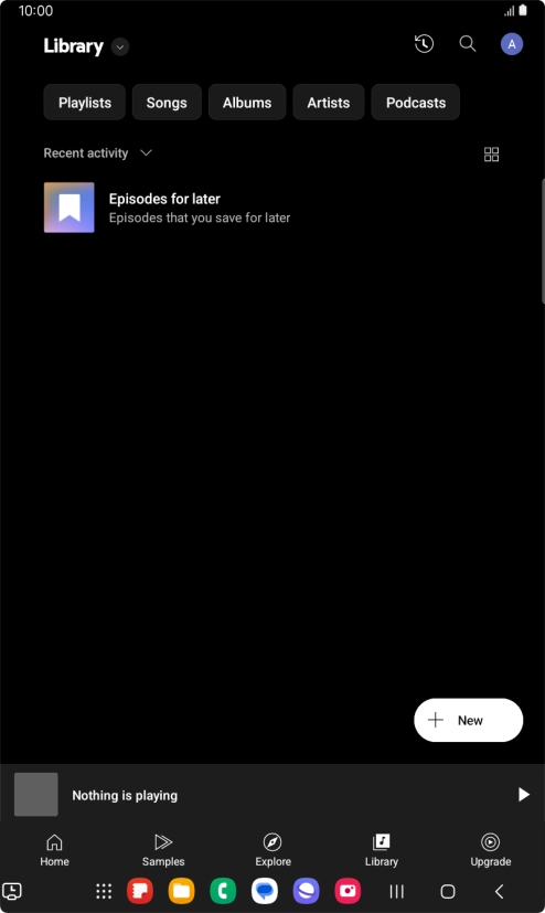 Press the drop down list.