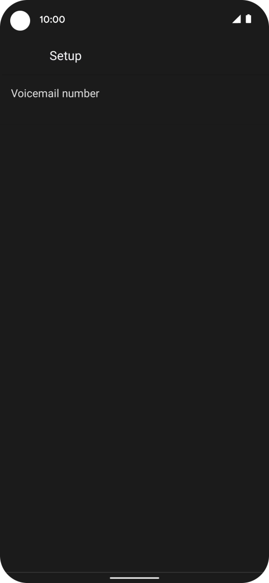 Press Voicemail number.