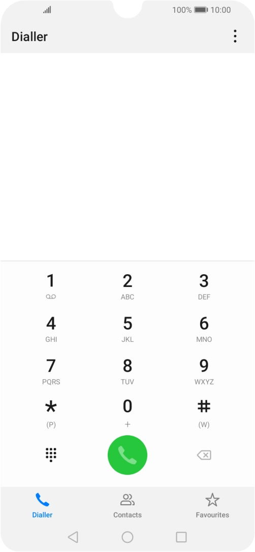 Press the menu icon.