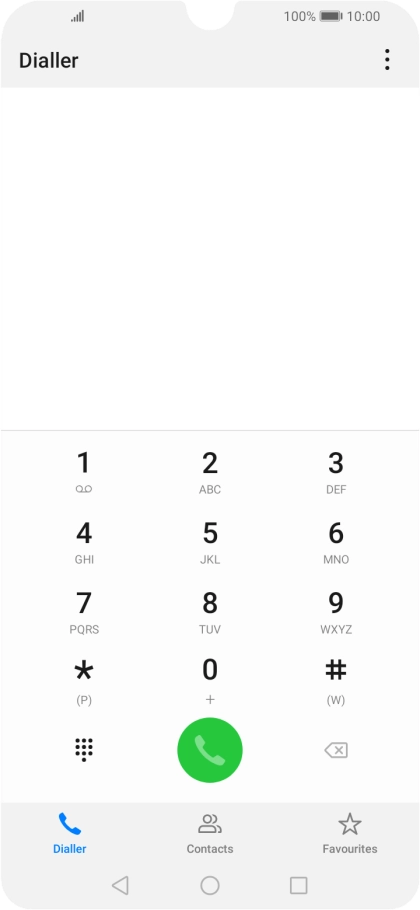 Press the menu icon.