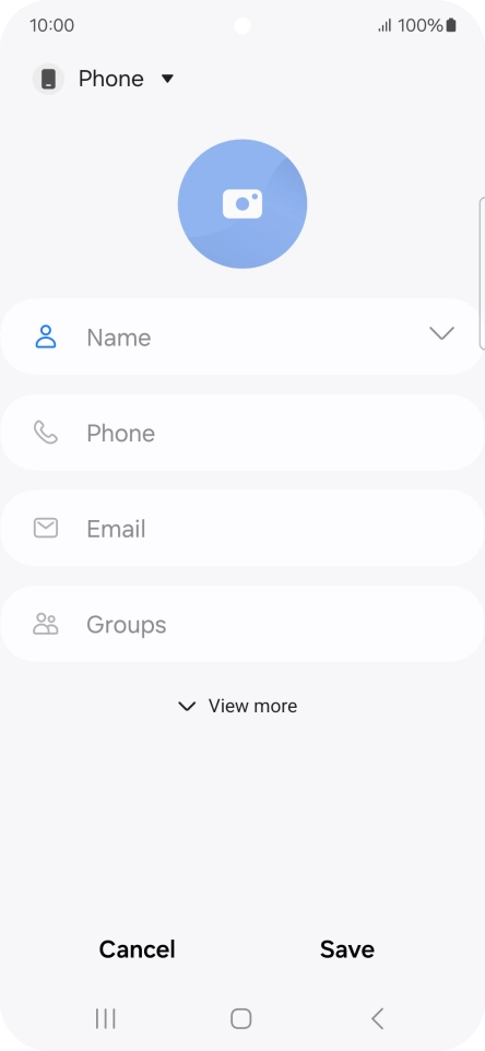 Press the address book drop down list.